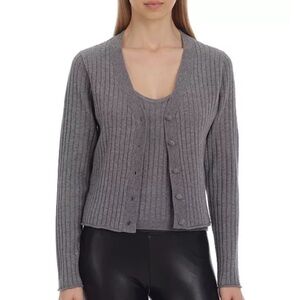 AVEC LES FILLES
Women's Rib Knit Cardigan